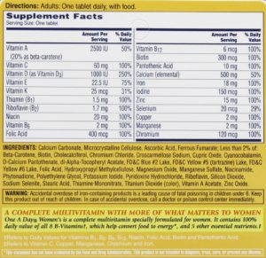 one-a-day-women-label